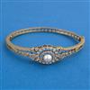 American Diamond Openable kada with Rhodium Plating 2 Tone Plating Mehndi Plating