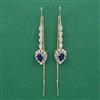American Diamond Classic Earring with 2 Tone Plating