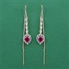 American Diamond Classic Earring with 2 Tone Plating