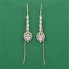 American Diamond Classic Earring with 2 Tone Plating