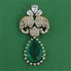American Diamond Birds Brooch with Mehndi Plating