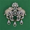 American Diamond Birds Brooch with Mehndi Plating