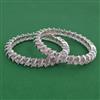 American Diamond 2 Pc with Rhodium Plating
