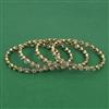 American Diamond 4 Pc Classic Bangles with Mehndi Plating