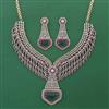 American Diamond Classic Necklace with Carat Plating