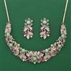 American Diamond Classic Necklace with Carat Plating
