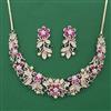 American Diamond Classic Necklace with Carat Plating