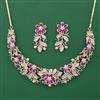 American Diamond Classic Necklace with Carat Plating