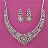 American Diamond Classic Necklace with Rhodium Plating 2 Tone Plating Mehndi Plating