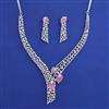 American Diamond Classic Necklace with Rhodium Plating