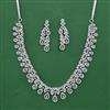 American Diamond Classic Necklace with Rhodium Plating 2 Tone Plating Mehndi Plating