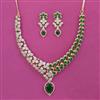 American Diamond Classic Necklace with 2 Tone Plating