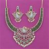 American Diamond Birds Necklace with 2 Tone Plating