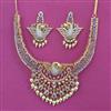 American Diamond Birds Necklace with 2 Tone Plating