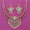 American Diamond Birds Necklace with 2 Tone Plating