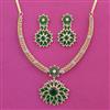 American Diamond Classic Necklace with 2 Tone Plating