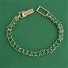 American Diamond Classic Bracelet with 2 Tone Plating