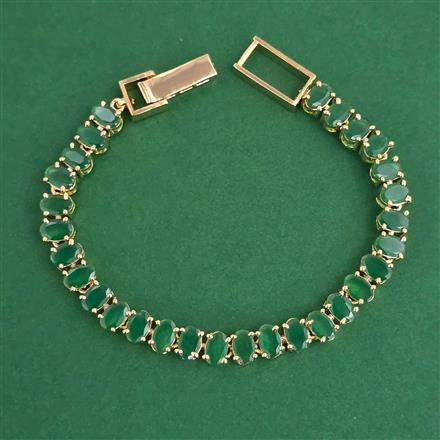 American Diamond Classic Bracelet with 2 Tone Plating