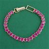 American Diamond Classic Bracelet with 2 Tone Plating
