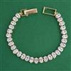 American Diamond Classic Bracelet with 2 Tone Plating