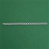 American Diamond Classic Bracelet with Rhodium Plating 2 Tone Plating