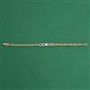 American Diamond Classic Bracelet with Rhodium Plating 2 Tone Plating