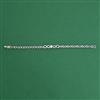 American Diamond Classic Bracelet with Rhodium Plating 2 Tone Plating