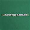 American Diamond Classic Bracelet with Rhodium Plating 2 Tone Plating