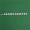 American Diamond Classic Bracelet with Rhodium Plating 2 Tone Plating