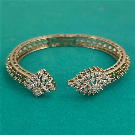American Diamond Classic Kada with Mehndi Plating