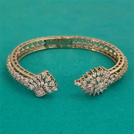 American Diamond Classic Kada with Mehndi Plating
