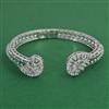 American Diamond Classic Kada with Rhodium Plating