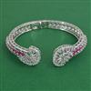 American Diamond Classic Kada with Rhodium Plating
