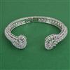 American Diamond Classic Kada with Rhodium Plating