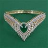 American Diamond Openable kada with 2 Tone Plating
