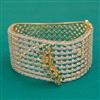 American Diamond Broad Kada with 2 Tone Plating