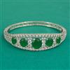 American Diamond Openable kada with Rhodium Plating