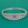 American Diamond Openable kada with Rhodium Plating
