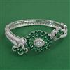 American Diamond Openable kada with Rhodium Plating