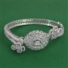 American Diamond Openable kada with Rhodium Plating