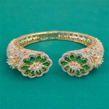 American Diamond Classic Kada with 2 Tone Plating