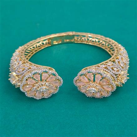 American Diamond Classic Kada with 2 Tone Plating