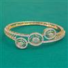 American Diamond Openable kada with Rhodium Plating 2 Tone Plating Mehndi Plating