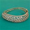 American Diamond Openable kada with Rhodium Plating 2 Tone Plating Mehndi Plating