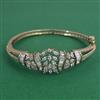 American Diamond Openable kada with Rhodium Plating 2 Tone Plating Mehndi Plating