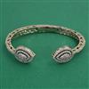 American Diamond Classic Kada with Rhodium Plating 2 Tone Plating Mehndi Plating