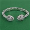 American Diamond Classic Kada with Rhodium Plating 2 Tone Plating Mehndi Plating