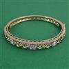 American Diamond Openable kada with Rhodium Plating 2 Tone Plating Mehndi Plating