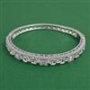 American Diamond Openable kada with Rhodium Plating 2 Tone Plating Mehndi Plating