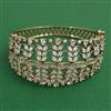 American Diamond Broad Kada with Rhodium Plating 2 Tone Plating Mehndi Plating